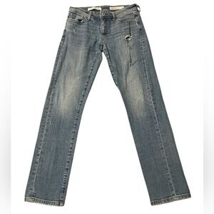 Anthropologie Pilcro and the Letterpress Slim Fit Boyfriend Distressed Jeans 25